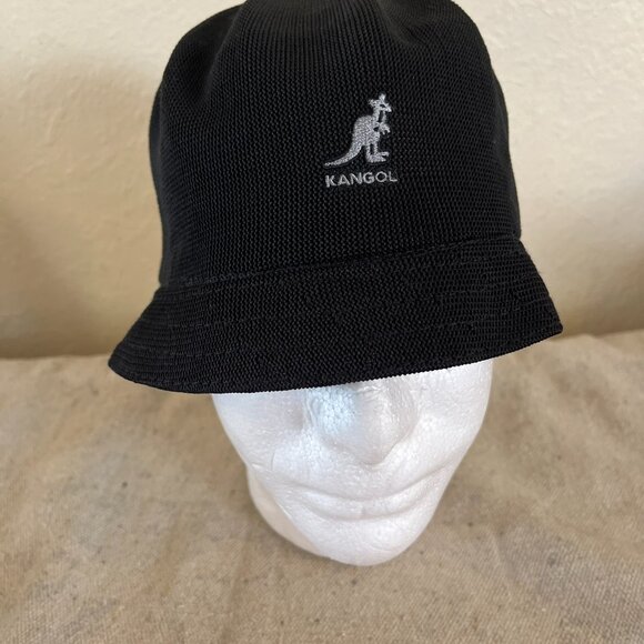 Kangol Black Unisex Bermuda Bucket Streetwear Hat Sz Lr - Picture 3 of 10